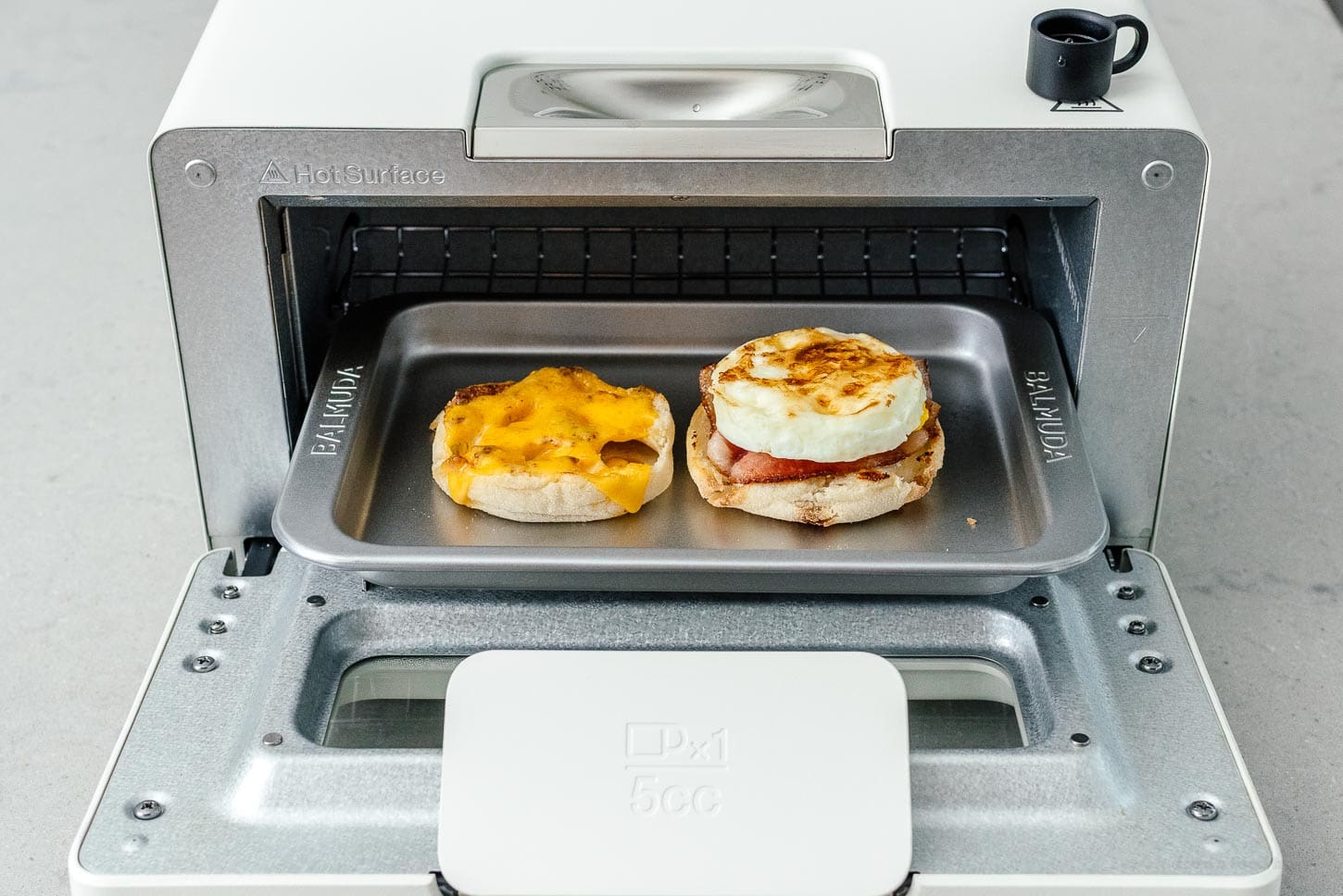egg mcmuffin in a balmuda | www.iamafoodblog.com