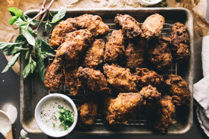 buttermilk fried chicken wings recipe - www.iamafoodblog.com
