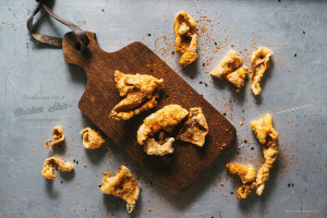 crispy chicken skin recipe - www.iamafoodblog.com