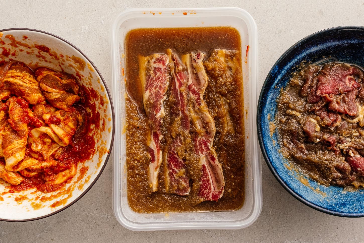 marinating meats for Korean BBQ at home | www.iamafoodblog.com