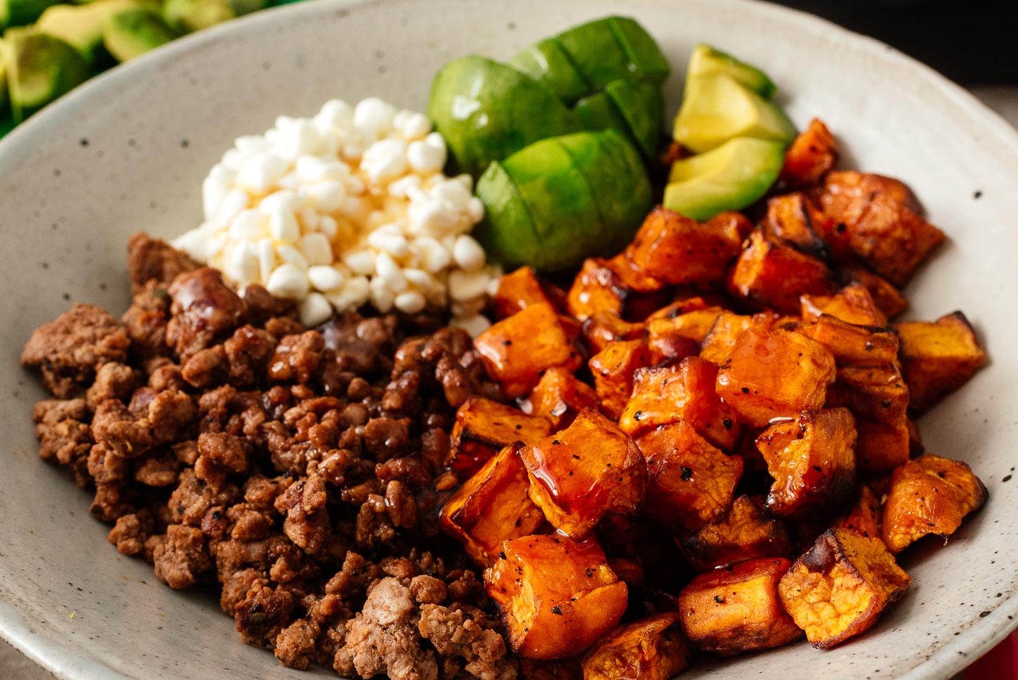 sweet potato beef bowl | www.iamafoodblog.com