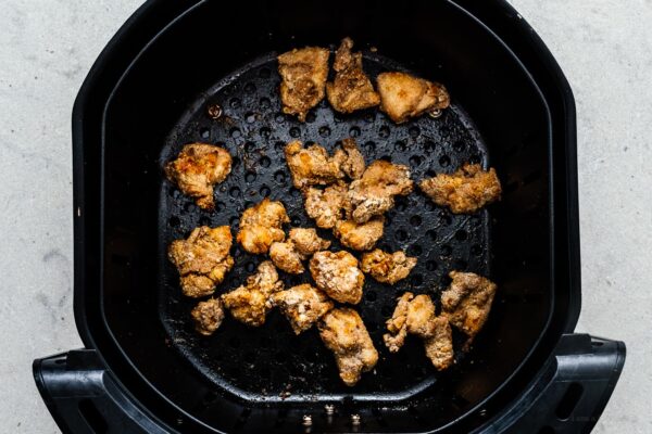 air frying taiwanese popcorn chicken | www.iamafoodblog.com
